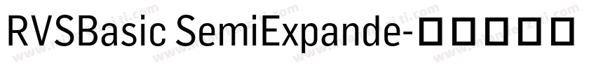 RVSBasic SemiExpande字体转换